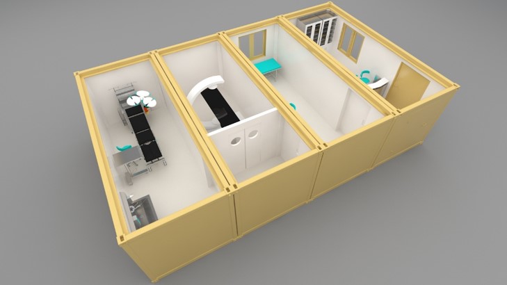 unità di isolamento - container isolato mobile con diverse funzioni ventilazione controllata sicurezza assicurata halton solving italia srl